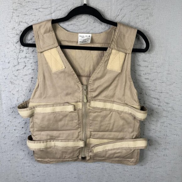 Polar Products Kool Max Cooling Vest Adjustable M/L Khaki Tan KMVZ Adult - Picture 1 of 14
